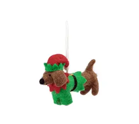 Sjaal met verhaal Sjaal met verhaal - hanger - teckel kerstelf