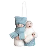 Sjaal met verhaal Sjaal met verhaal - hanger - jozef & maria ijsblauw