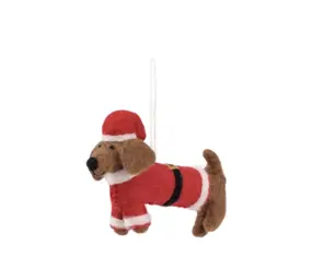 Sjaal met verhaal Sjaal met verhaal - hanger - teckel kerstman