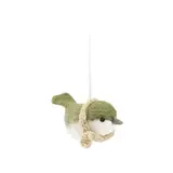 Sjaal met verhaal Sjaal met verhaal - hanger - vogeltje groen