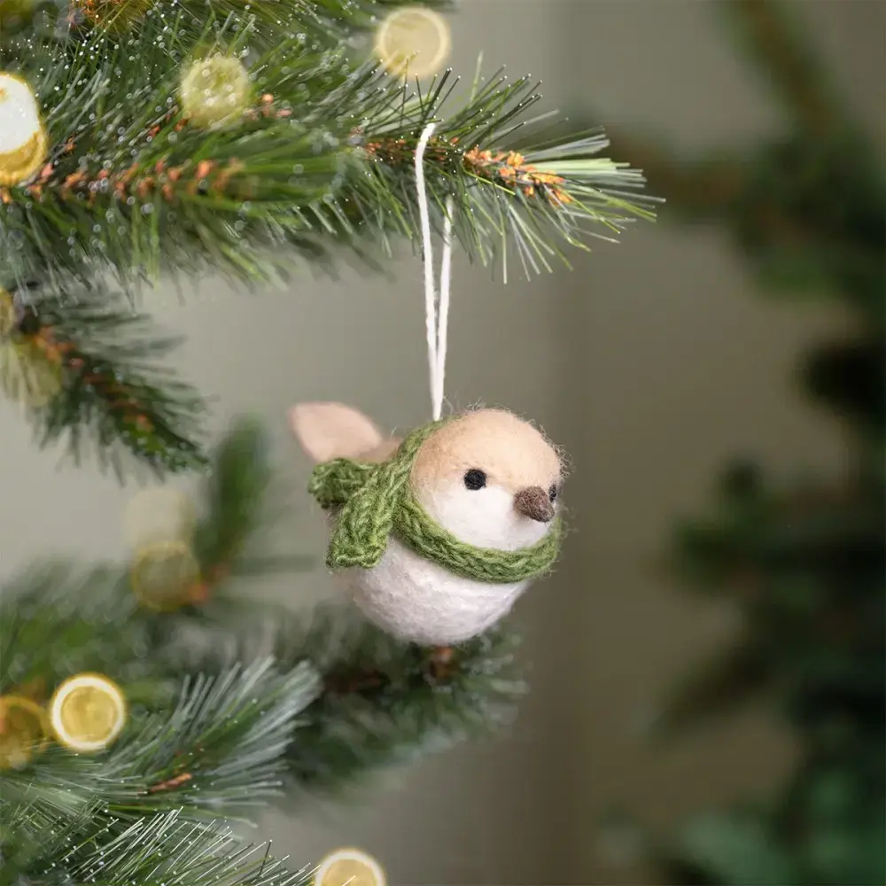 Sjaal met verhaal Sjaal met verhaal - hanger - vogeltje crème