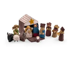 Sjaal met verhaal Sjaal met verhaal - kerststal - kleur