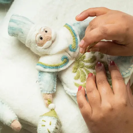 Sjaal met verhaal Sjaal met verhaal - decoratie - winterkoning