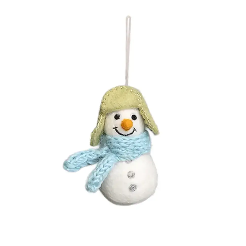 Sjaal met verhaal Sjaal met verhaal - hanger - sneeuwpop ijsblauw