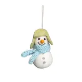 Sjaal met verhaal Sjaal met verhaal - hanger - sneeuwpop ijsblauw