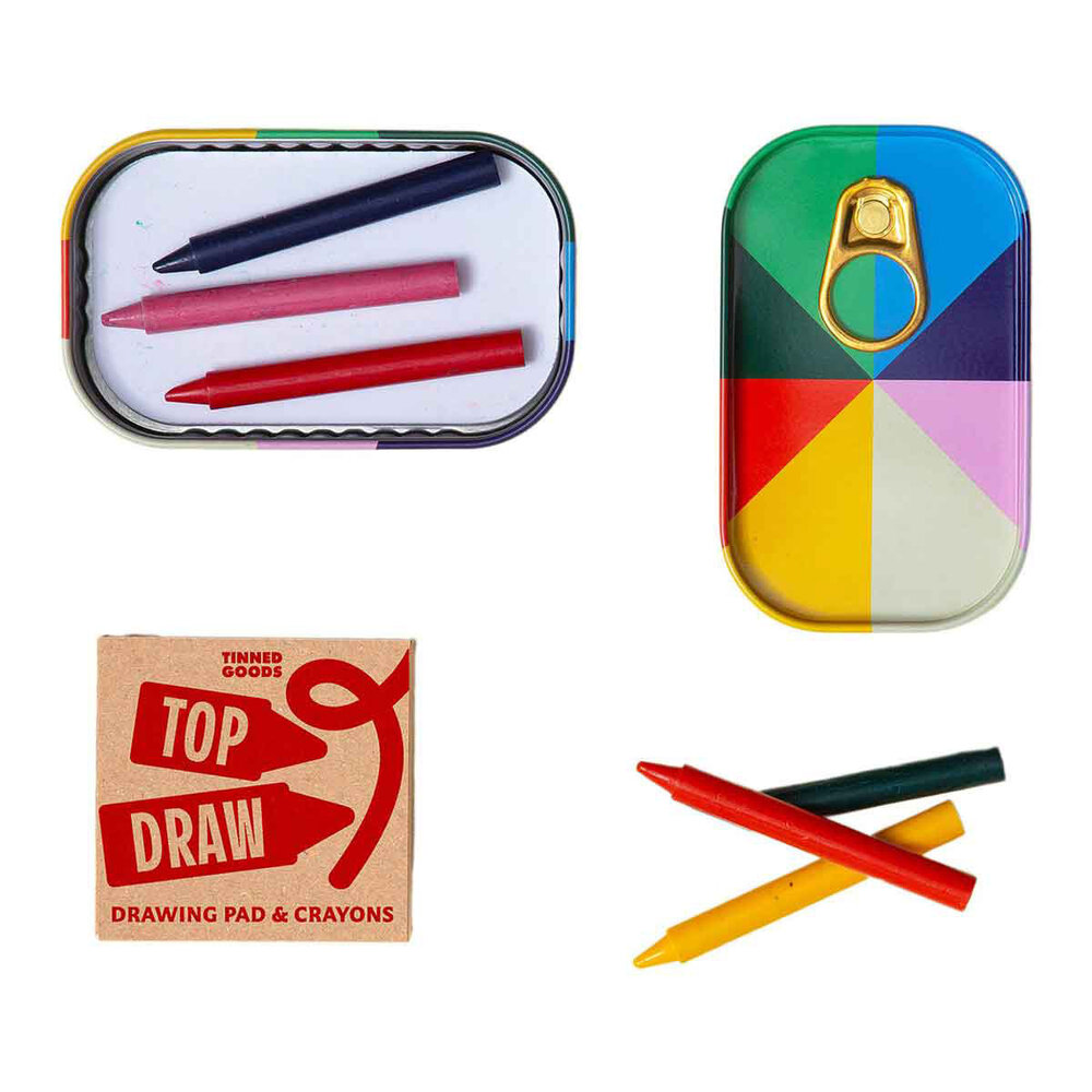 Block design Block design - tinned goods - tekenblok met krijtjes Block design Block design - tinned goods - tekenblok met krijtjes