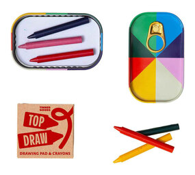 Block design Block design - tinned goods - tekenblok met krijtjes