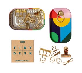 Block design Block design - tinned goods - gouden clips