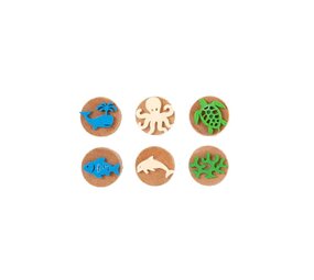ChildGen Childgen - wooden stamps - sea creatures ChildGen Childgen - wooden stamps - sea creatures