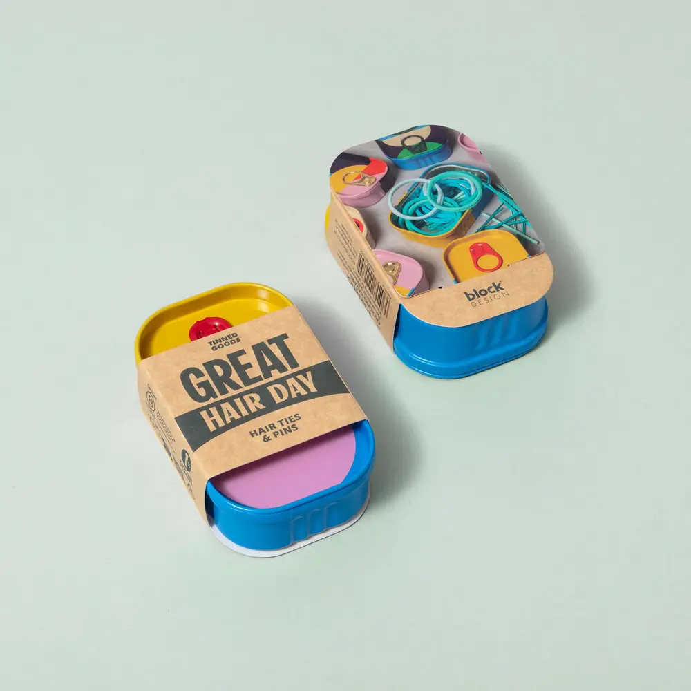 Block design Block design - tinned goods - haaraccessoires Block design Block design - tinned goods - haaraccessoires