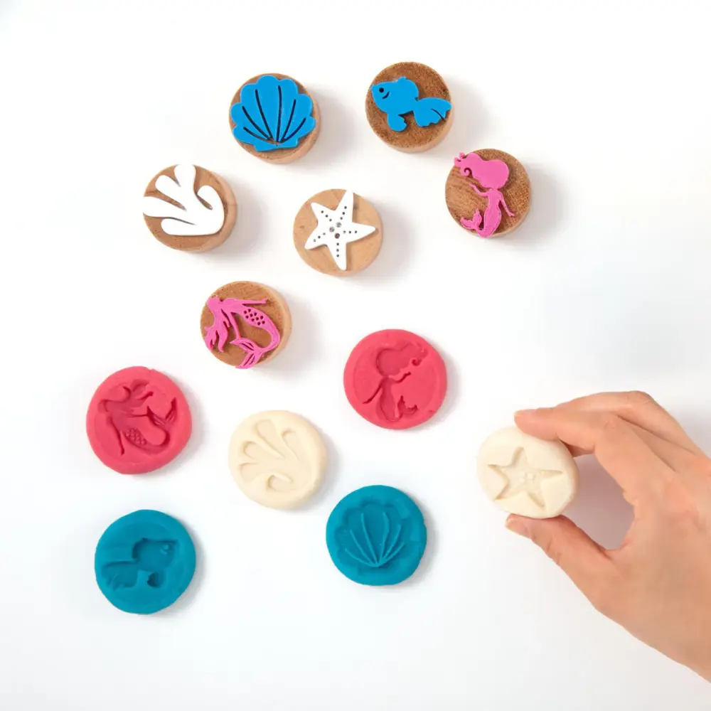 ChildGen Childgen - wooden stamps - mermaid