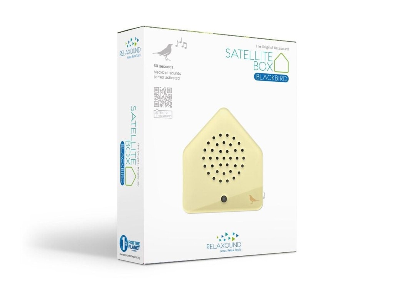 Zwitscherbox Zwitscherbox/Relaxound - satellite box blackbird - classic yellow