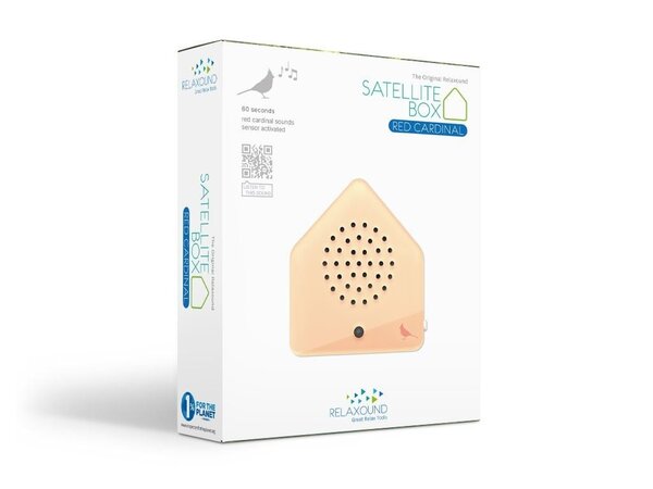 Zwitscherbox Zwitscherbox/Relaxound - satellite box red cardinal - classic apricot