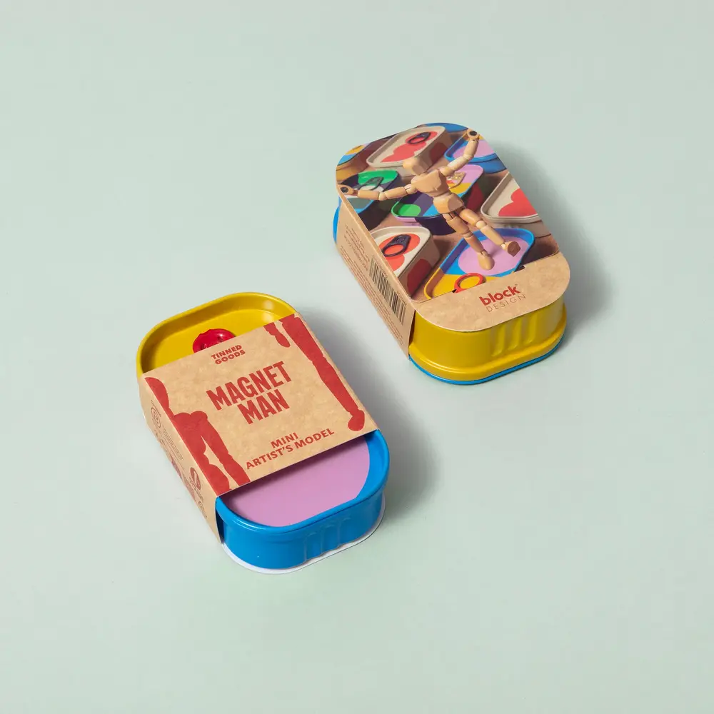 Block design Block design - tinned goods - mini tekenmodel