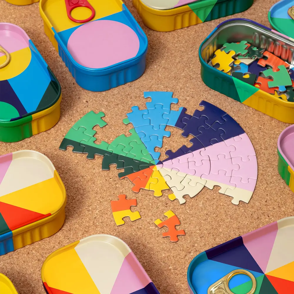 Block design Block design - tinned goods - puzzel (60 stukjes)