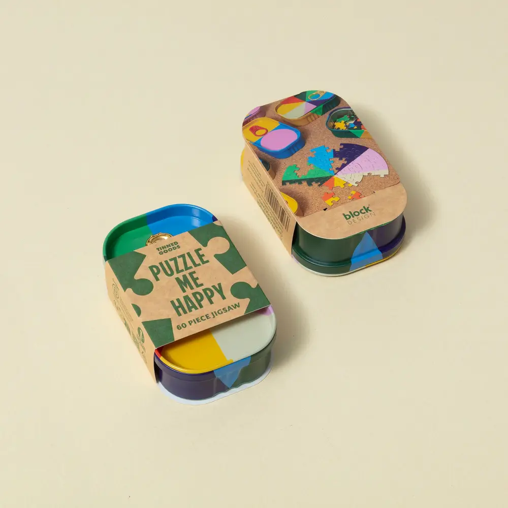 Block design Block design - tinned goods - puzzel (60 stukjes)