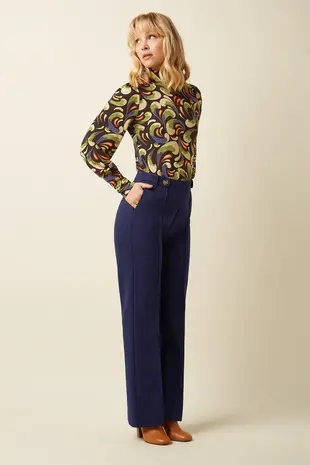 King Louie King Louie - garbo pintuck pants uni rodeo - evening blue