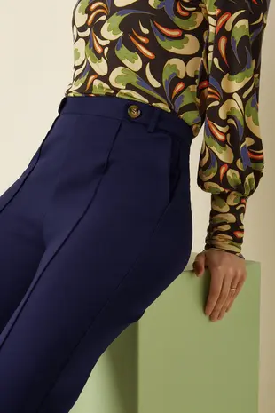 King Louie King Louie - garbo pintuck pants uni rodeo - evening blue