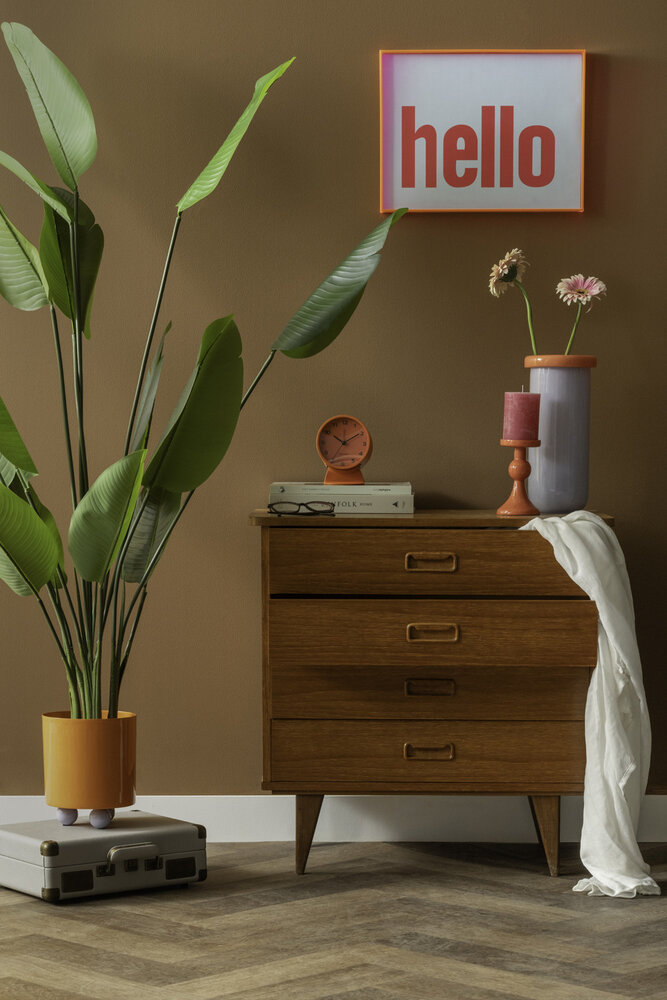 Present time Present time - kandelaar klein - funky bright red