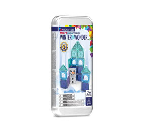 Magna-Tiles Magna-Tiles + micro mags - travel set - winter wonder (26 stuks)