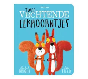 Gottmer Kartonboek - Twee vechtende eekhoorntjes