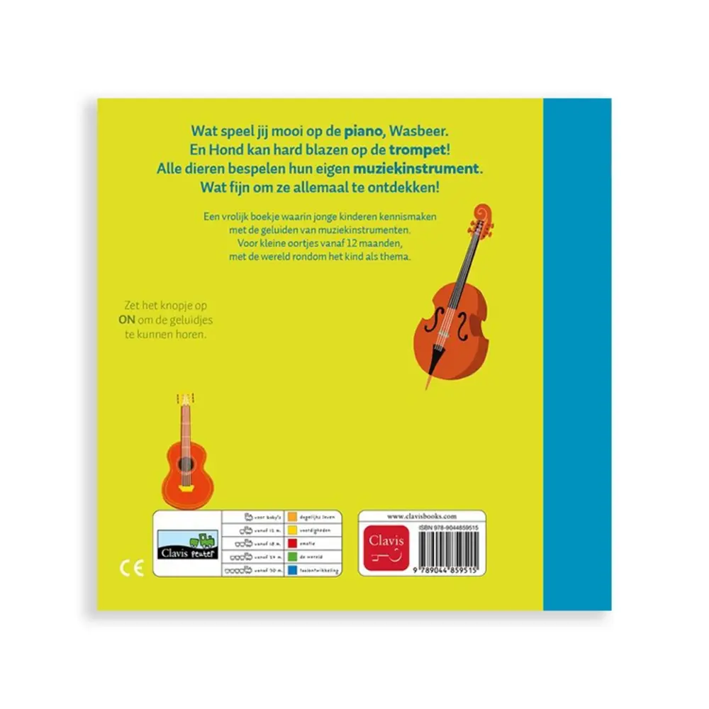 Clavis Clavis - geluidenboek - nog meer instrumenten van dichtbij Clavis Clavis - geluidenboek - nog meer instrumenten van dichtbij