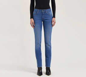 MUD Jeans Mud jeans - logan high slim - fresh fade