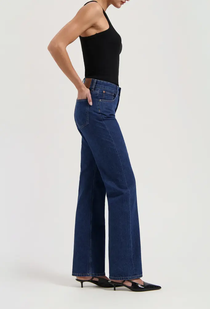 MUD Jeans Mud jeans - jamie mid loose - stone indigo