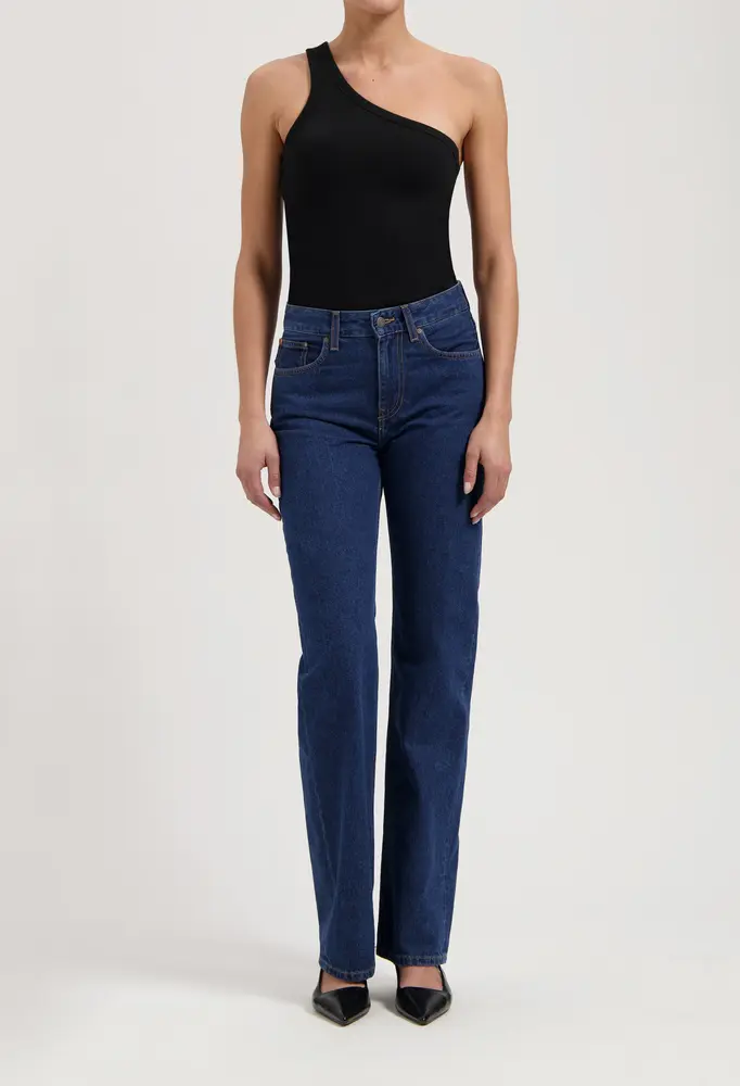 MUD Jeans Mud jeans - jamie mid loose - stone indigo