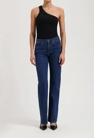 MUD Jeans Mud jeans - jamie mid loose - stone indigo