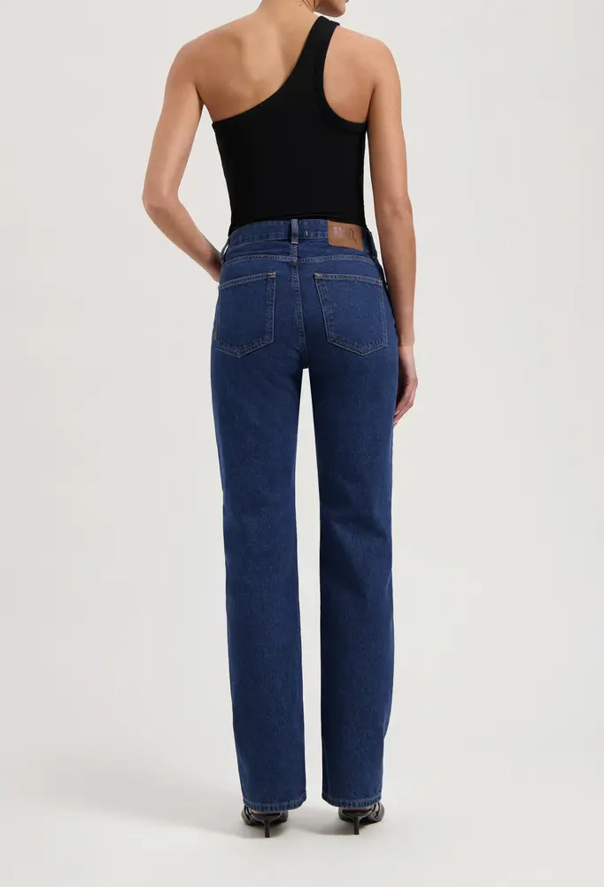 MUD Jeans Mud jeans - jamie mid loose - stone indigo