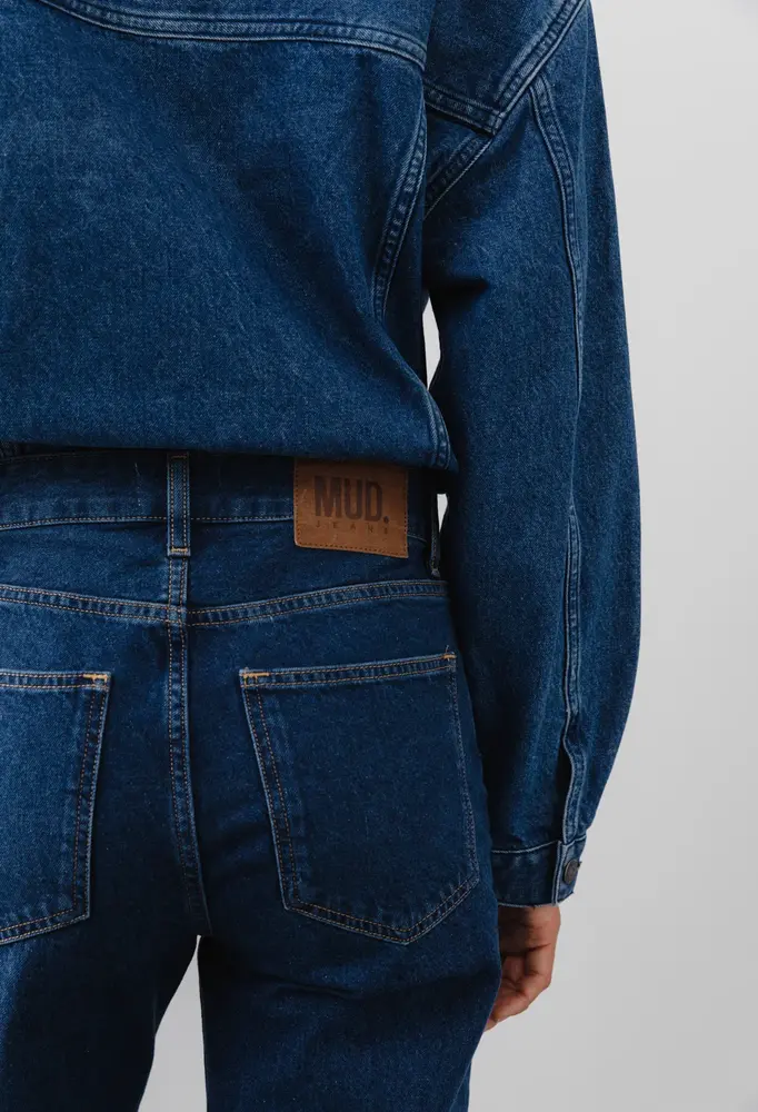 MUD Jeans Mud jeans - jamie mid loose - stone indigo