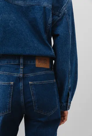 MUD Jeans Mud jeans - jamie mid loose - stone indigo