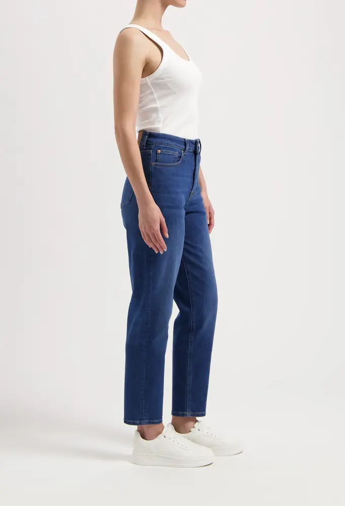MUD Jeans Mud jeans - mams high tapered - stone indigo