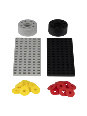 Plus-Plus Plus-Plus - bouwplaat & wielen - grijs/zwart (26 stuks)