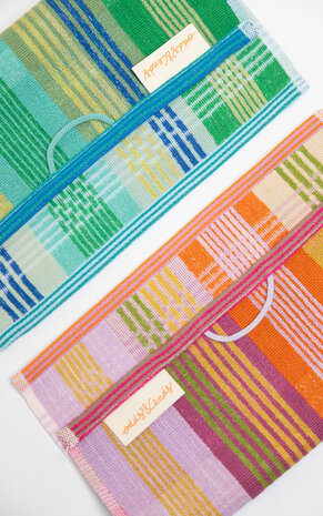 Foekje Fleur Foekje fleur - odds & ends - wild weave multi doekjes #90 (set van 2) Foekje Fleur Foekje fleur - odds & ends - wild weave multi doekjes #90 (set van 2)