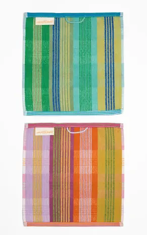 Foekje Fleur Foekje fleur - odds & ends - wild weave multi doekjes #90 (set van 2) Foekje Fleur Foekje fleur - odds & ends - wild weave multi doekjes #90 (set van 2)