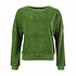 Chills & Fever - velvet sweater lima - pesto