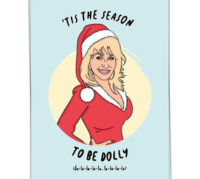 Kaart Blanche Kaart blanche - kerstkaart - tis the season to be dolly
