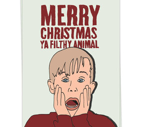 Kaart Blanche Kaart blanche - kerstkaart - filthy animal
