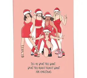 Kaart Blanche Kaart blanche - kerstkaart - really want christmas