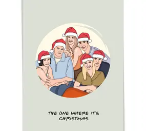 Kaart Blanche Kaart blanche - kerstkaart - the one where it's christmas