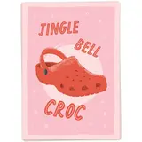 Kaart Blanche Kaart blanche - kerstkaart - jingle bell croc Kaart Blanche Kaart blanche - kerstkaart - jingle bell croc