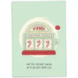 Kaart Blanche Kaart blanche - kerstkaart - christmas casino