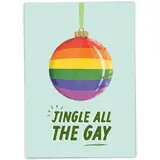 Kaart Blanche Kaart blanche - kerstkaart - jingle all the gay