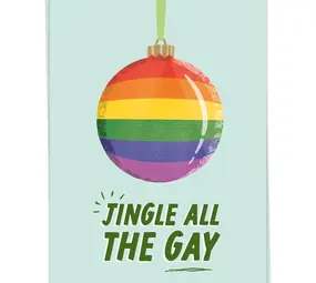 Kaart Blanche Kaart blanche - kerstkaart - jingle all the gay