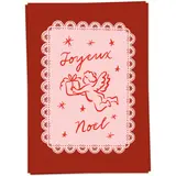 Kaart Blanche Kaart blanche - kerstkaart - joyeux noel Kaart Blanche Kaart blanche - kerstkaart - joyeux noel