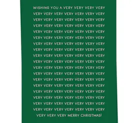 Kaart Blanche Kaart blanche - kerstkaart - very very christmas