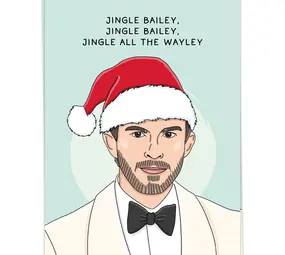 Kaart Blanche Kaart blanche - kerstkaart - jingle bailey