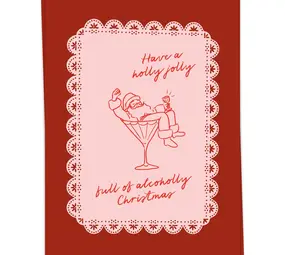 Kaart Blanche Kaart blanche - kerstkaart - holly alcoholly